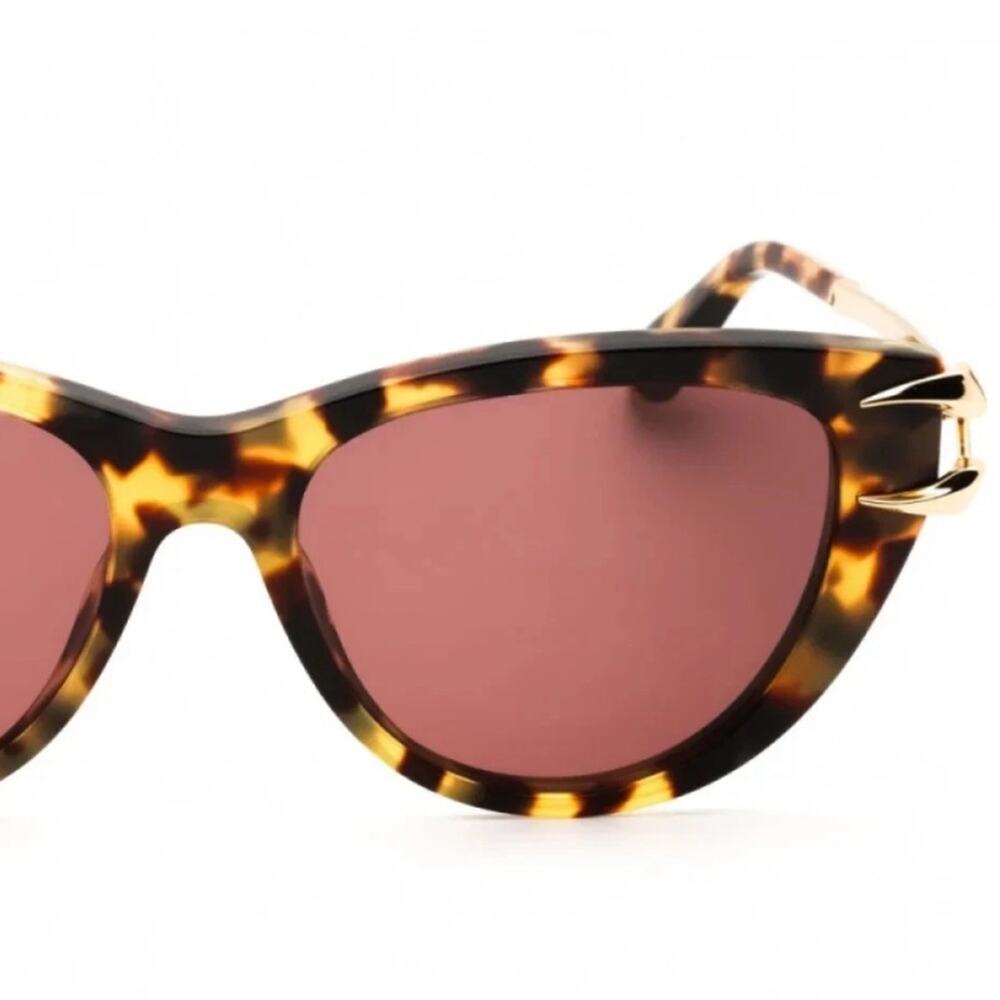 New! Roberto Cavalli SRC031 0777 Chic Havana Claw Sunglasses, Authentic - Picture 6 of 7